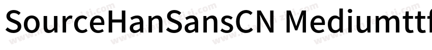 SourceHanSansCN Mediumttf字体转换